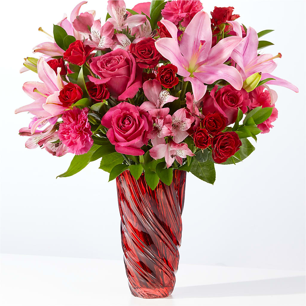 In Love Bouquet with Luxe Swirl Vase – Everbloom, Murfreesboro TN