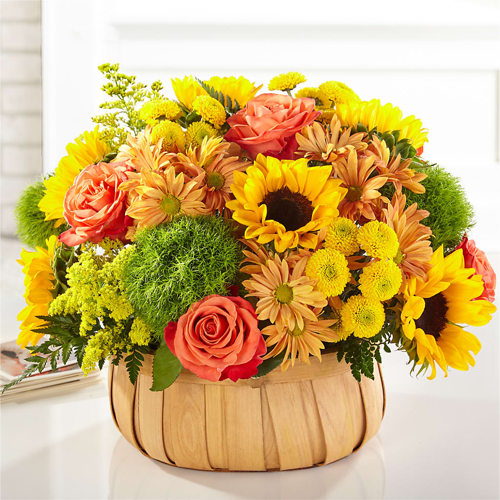 Harvest Sunflower Basket – Everbloom, Murfreesboro TN