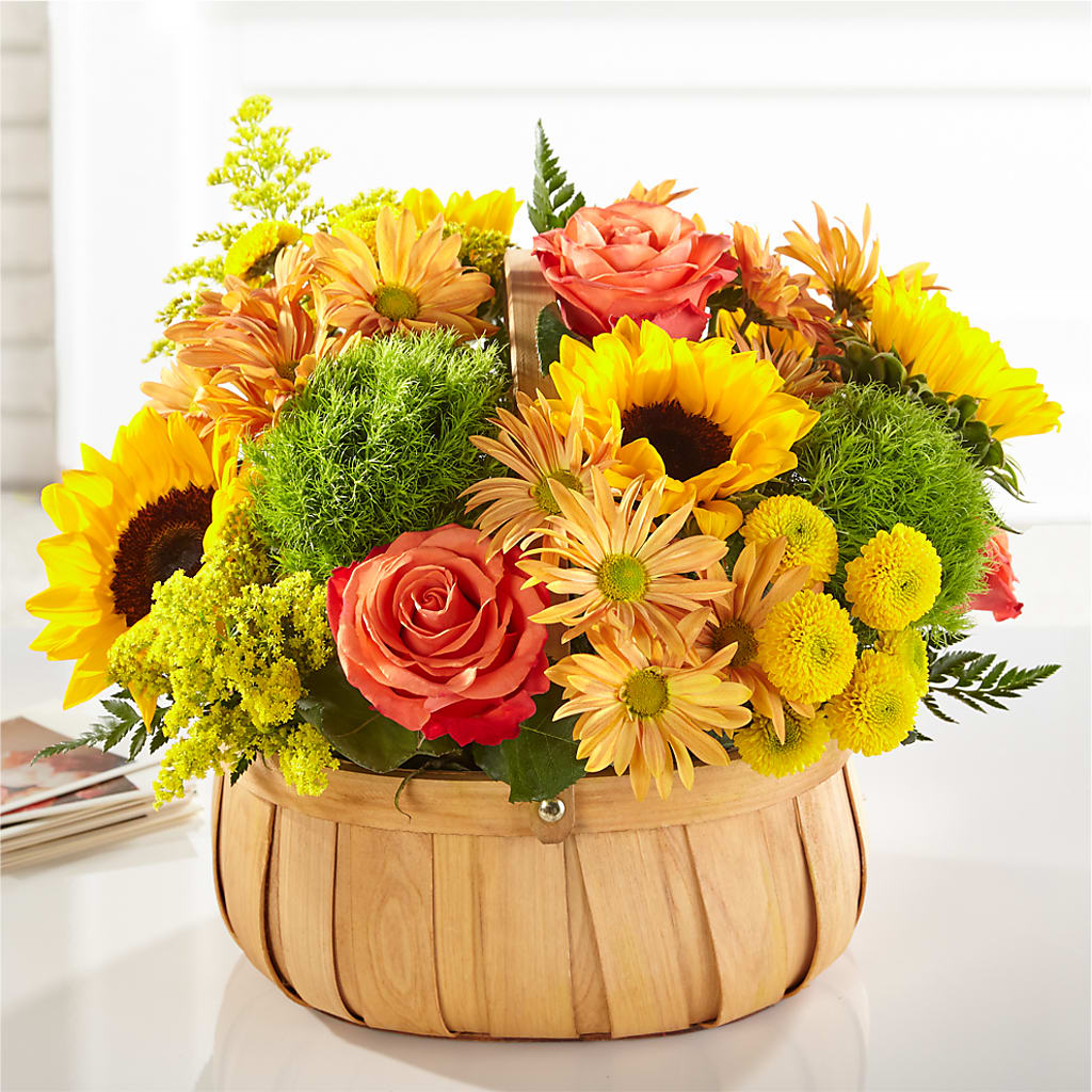 Harvest Sunflower Basket – Everbloom, Murfreesboro TN