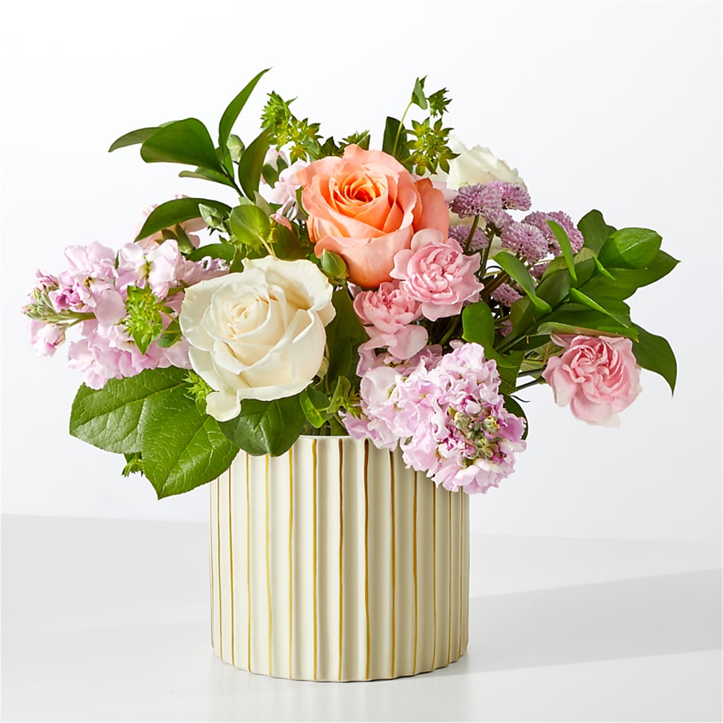 French Market Bouquet with Ivory Vase – Everbloom, Murfreesboro TN