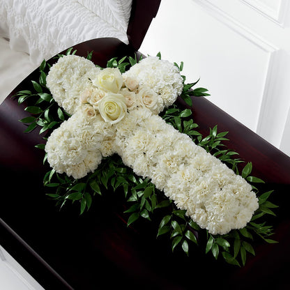 Peaceful Memories Casket Spray (Standard) –  Everbloom, Murfreesboro TN