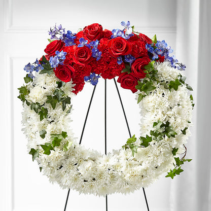 Patriotic Passion Wreath –  Everbloom, Murfreesboro TN