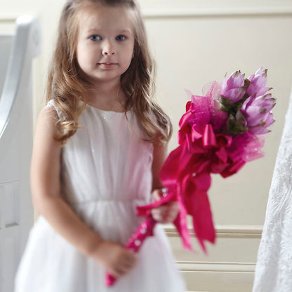 Sparkle Pink Flower Girl Bouquet –  Everbloom, Murfreesboro TN